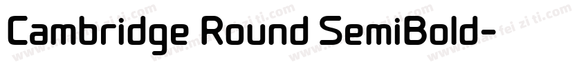 Cambridge Round SemiBold字体转换